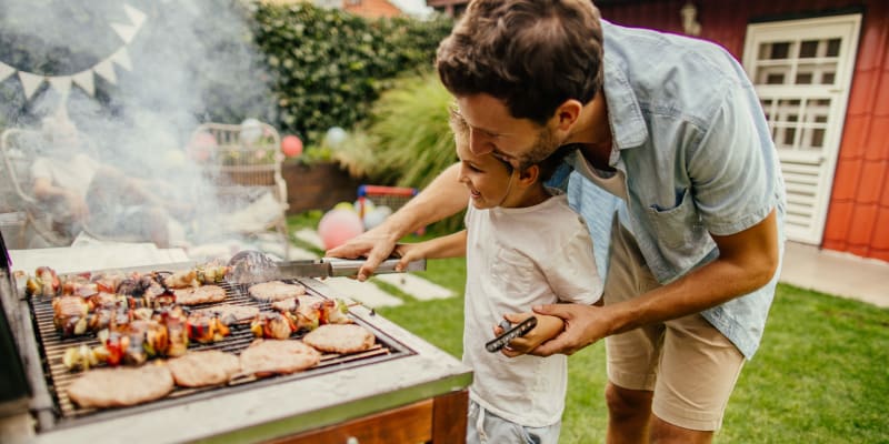 barbequing at Wadsworth Shores in Virginia Beach, Virginia