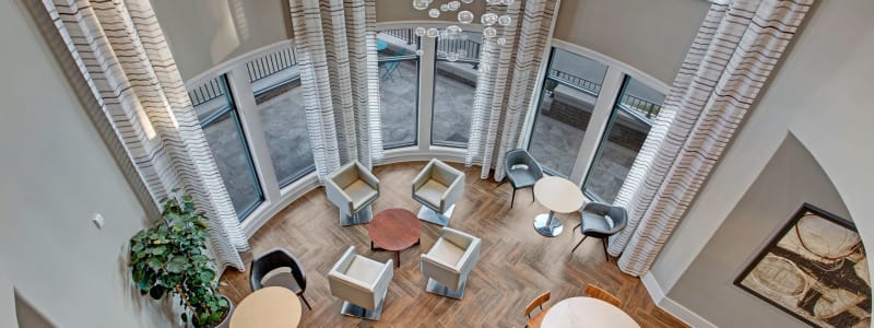 Resident lounge area at Mark at West Midtown in Atlanta, Georgia