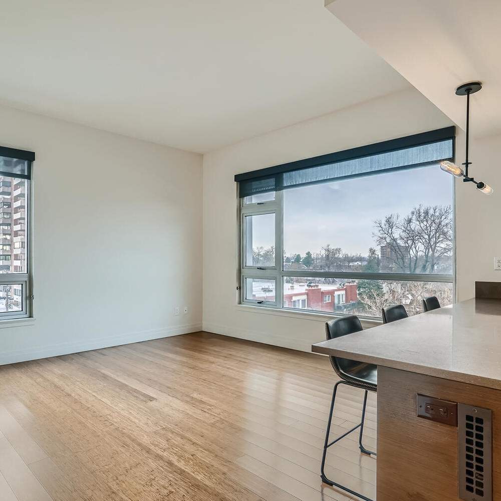 Open living room at The View at Wash Park in Denver, Colorado