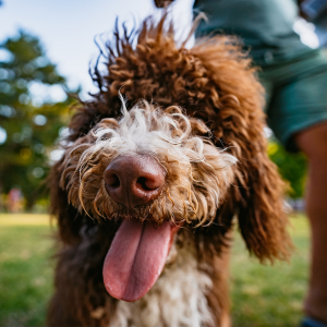 Happy dog at West Lake Vistas in Austin, Texas