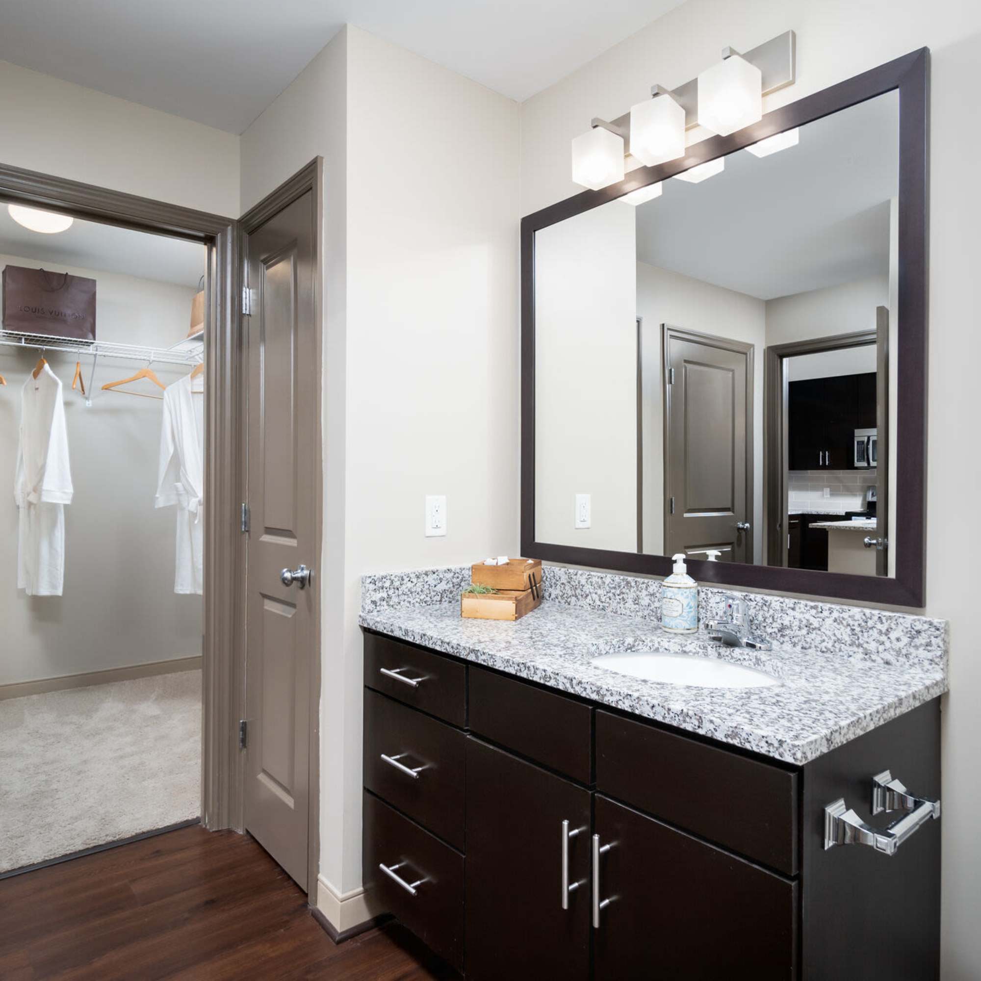 Bathroom at Radius at The Banks in Cincinnati, Ohio