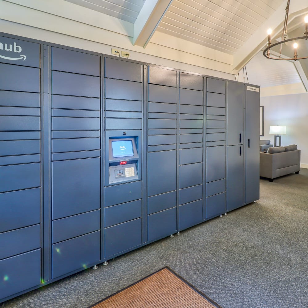 Package lockers at Indian Creek, Reynoldsburg, Ohio