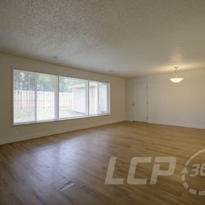 Spacious living room in a home at Beachwood South in Joint Base Lewis McChord, Washington