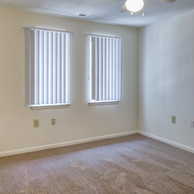 A well-lit bedroom at Ben Moreell in Norfolk, Virginia