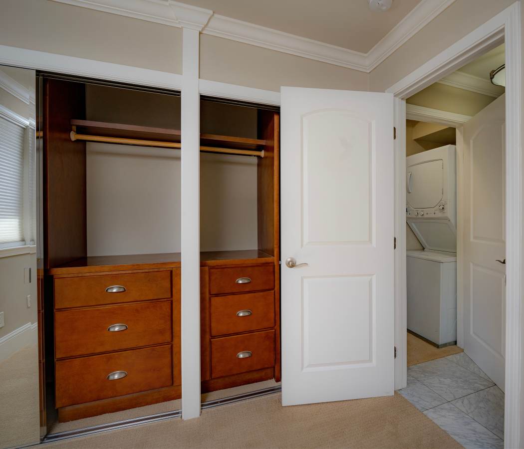 Built-in closet at 35 Tam in San Anselmo, California