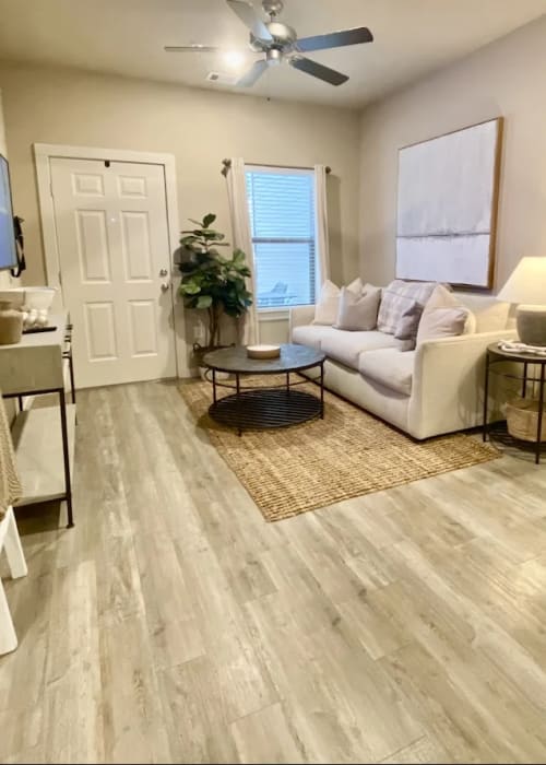 Bright living area at Atlas at Cabot in Cabot, Arkansas