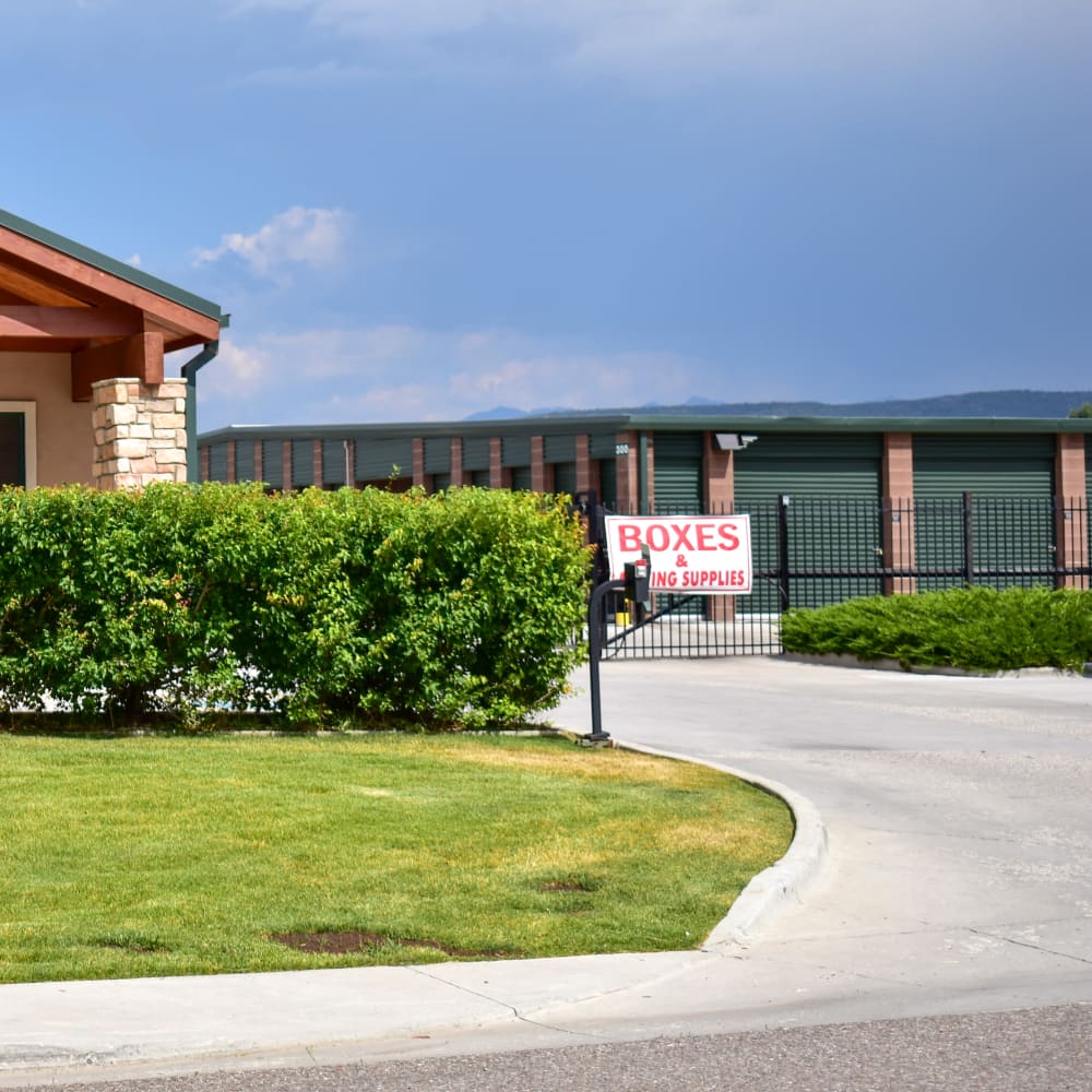 The secure gate at STOR-N-LOCK Self Storage in Gypsum, Colorado