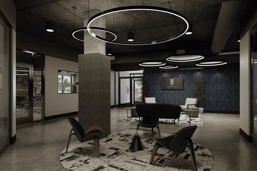 Lobby area at Landmark at Dublin in Dublin, Pennsylvania
