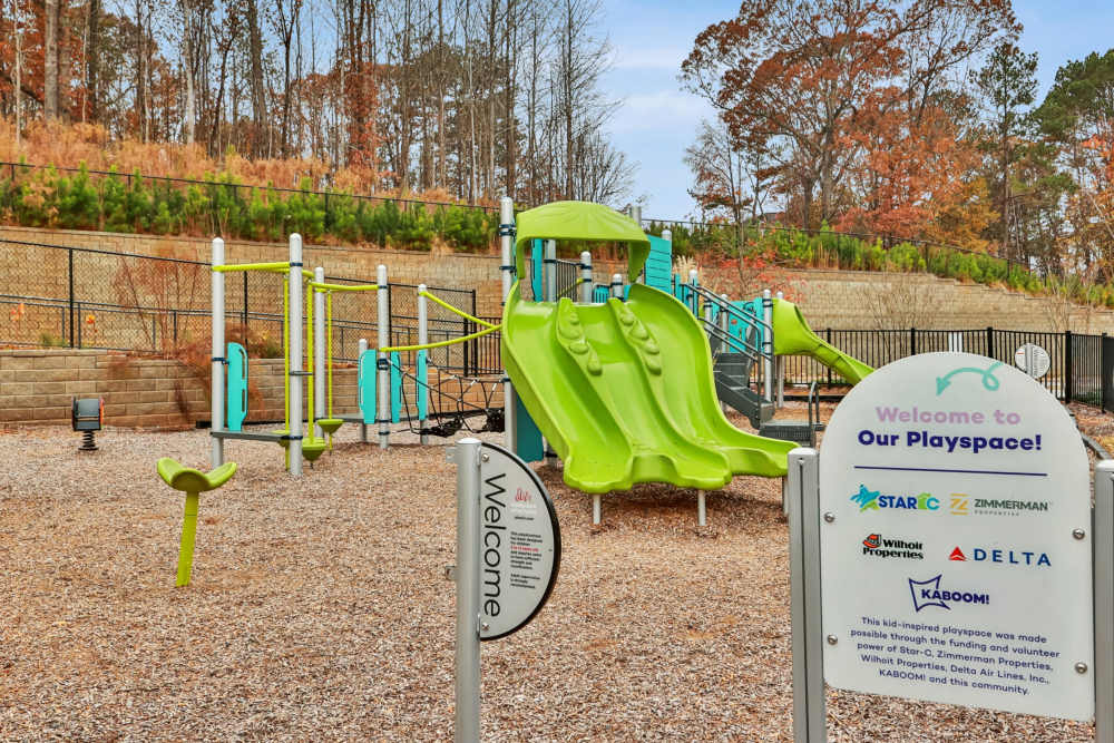 Kids playground at Flats at Mount Zion in Stockbridge, Georgia