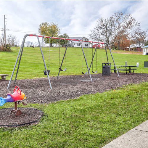 Play area at Webster Glen in Peebles, Ohio