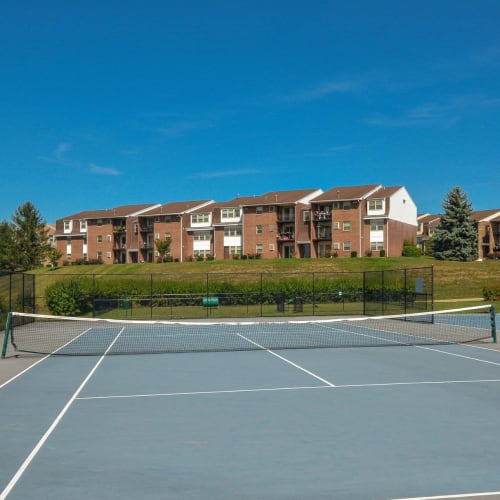 Tennis court  at Greenspring, York, Pennsylvania