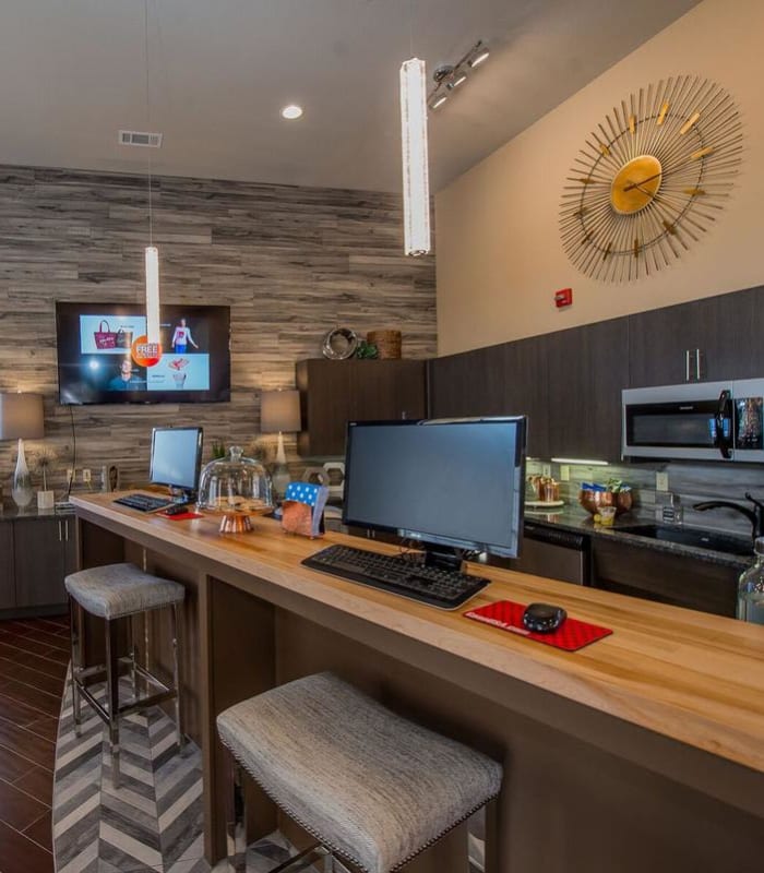 Computer area at Watercress Apartments in Maize, Kansas