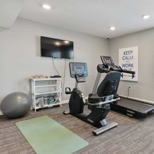 Fitness center at Kirkman Terrace in Hopkinsville, Kentucky