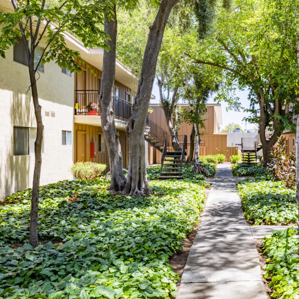 Charming community at Sundale Apartments in Fremont, California