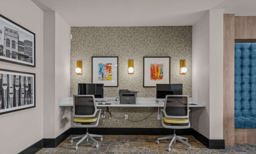 Business center at Opal Point at Kyle in Kyle,Texas 