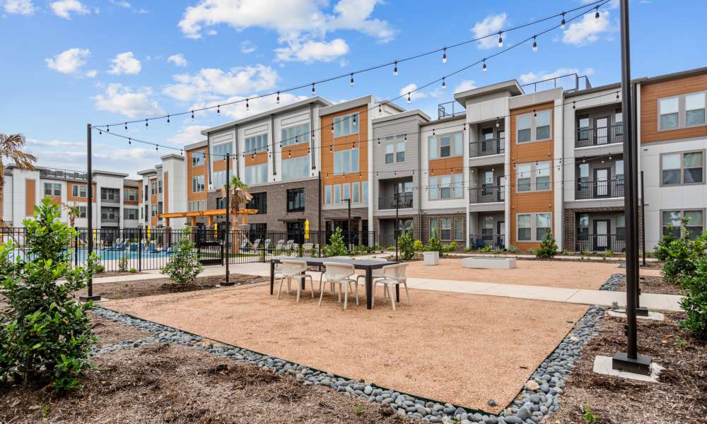 Outdoor seating area at Opal Point at Kyle in Kyle,Texas