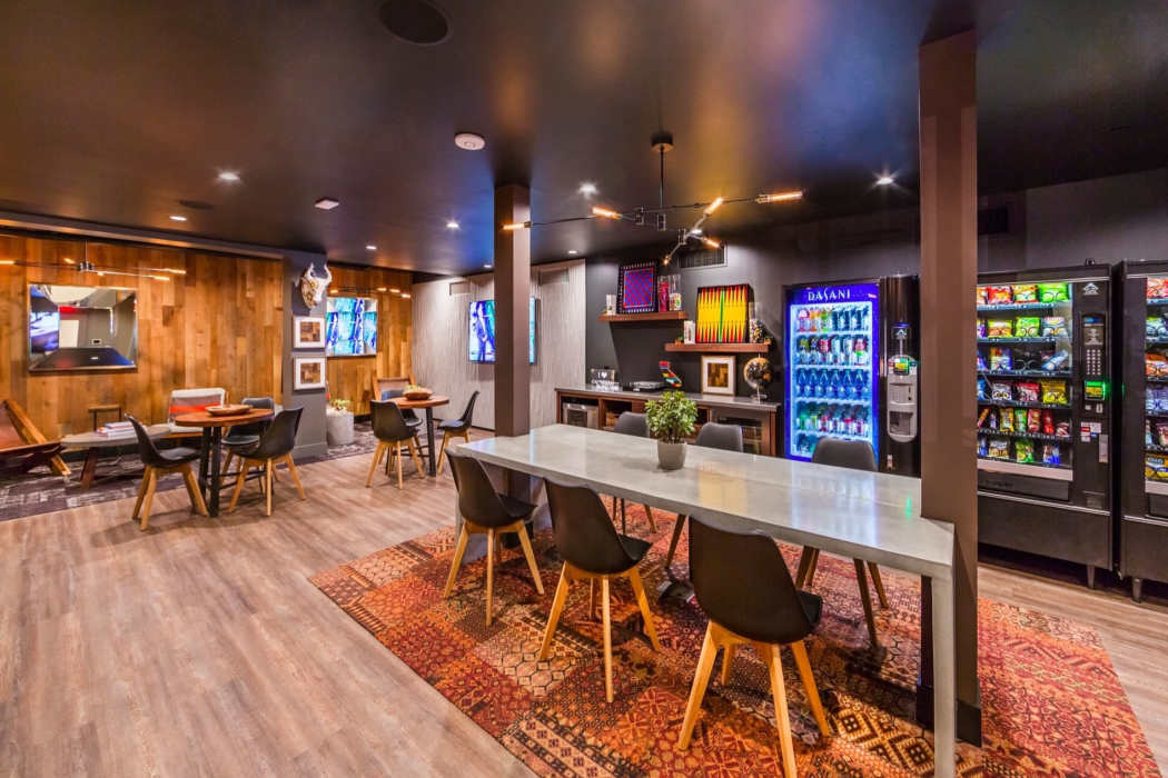 Clubhouse pantry at The George Apartment Homes, Anaheim, California