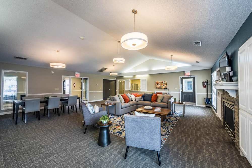 Clubhouse with premium features at MeadowView Townhomes in Goshen,Ohio