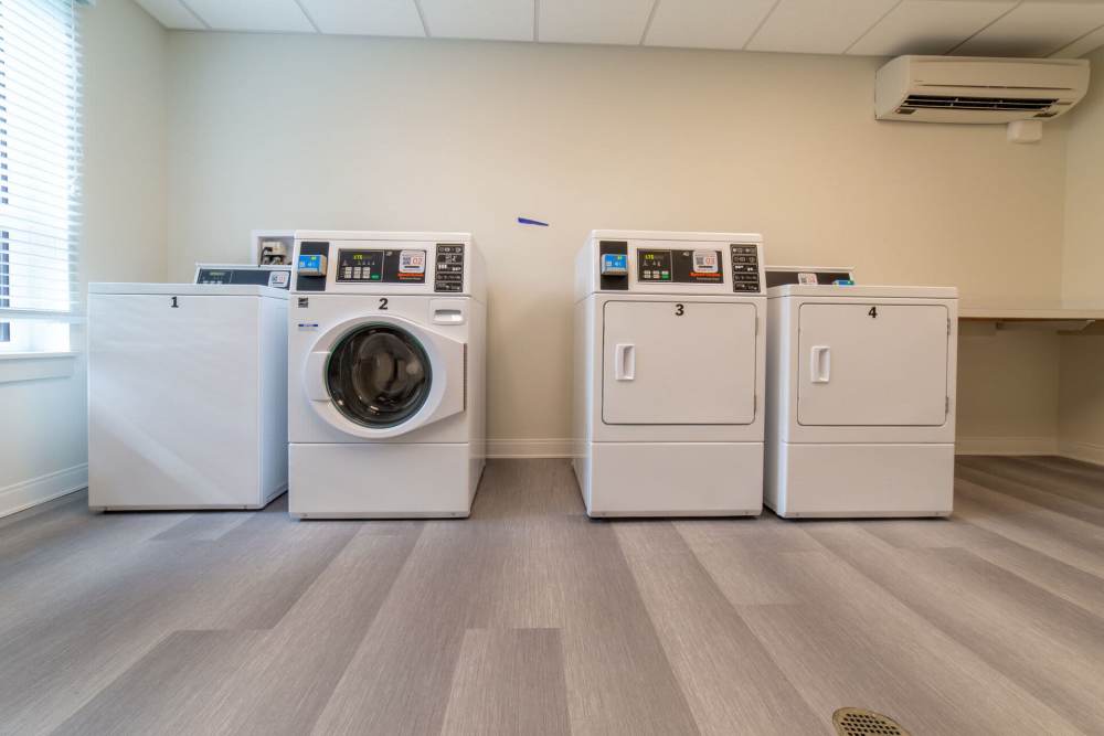Community laundry at Tavernier Place in Acton,Massachusetts