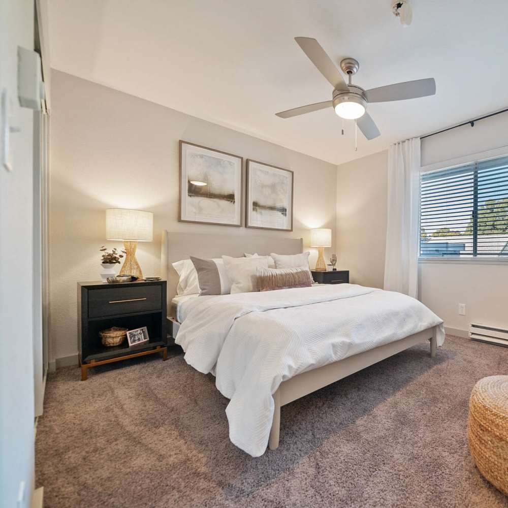 Bedroom at Bay Village in Vallejo, California
