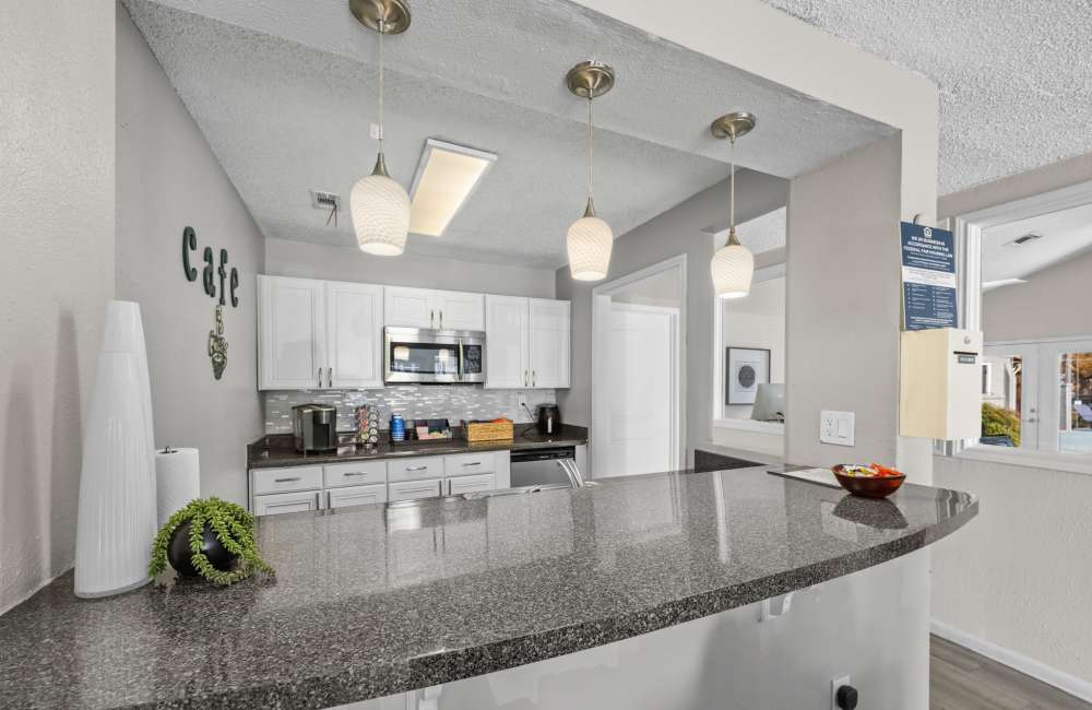 Kitchen at Derby Park Apartments in Round Rock Texas