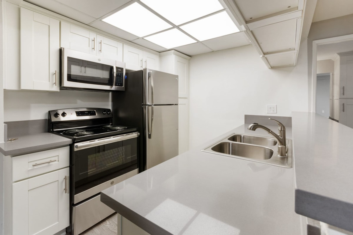 Gourmet kitchen at Amanda Regency Apartments, Van Nuys, California