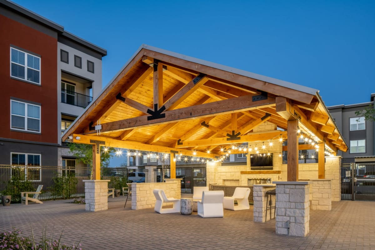 Outdoor kitchen at The Wyatt, Gilbert, Arizona