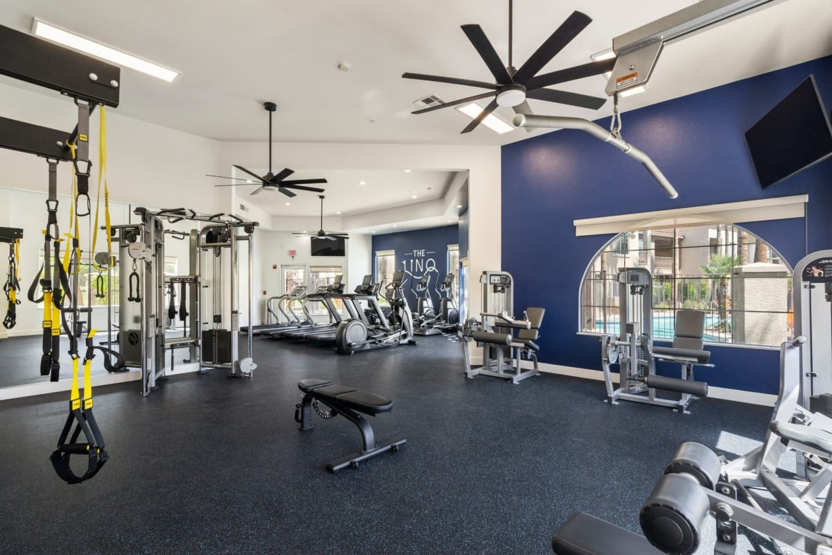 Fitness center at The Linq, Chandler, Arizona