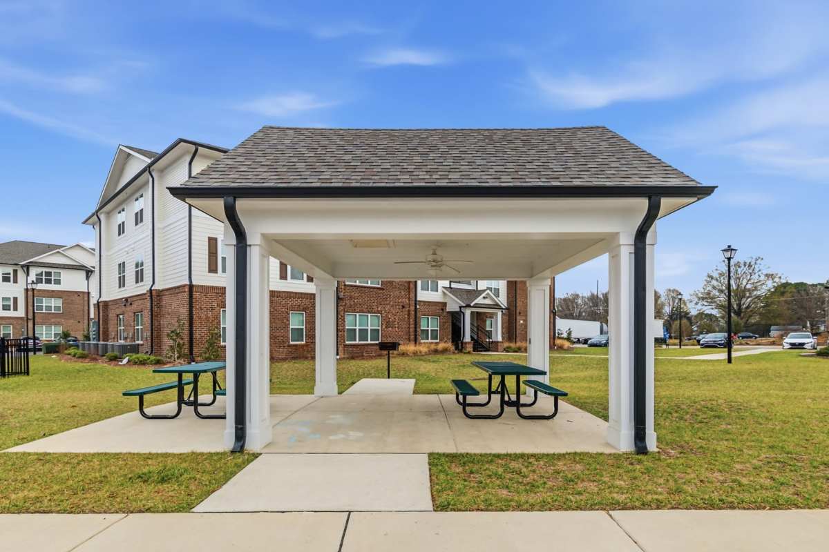Charming community with outdoor seating at Buffalo Terrace in Concord, North Carolina