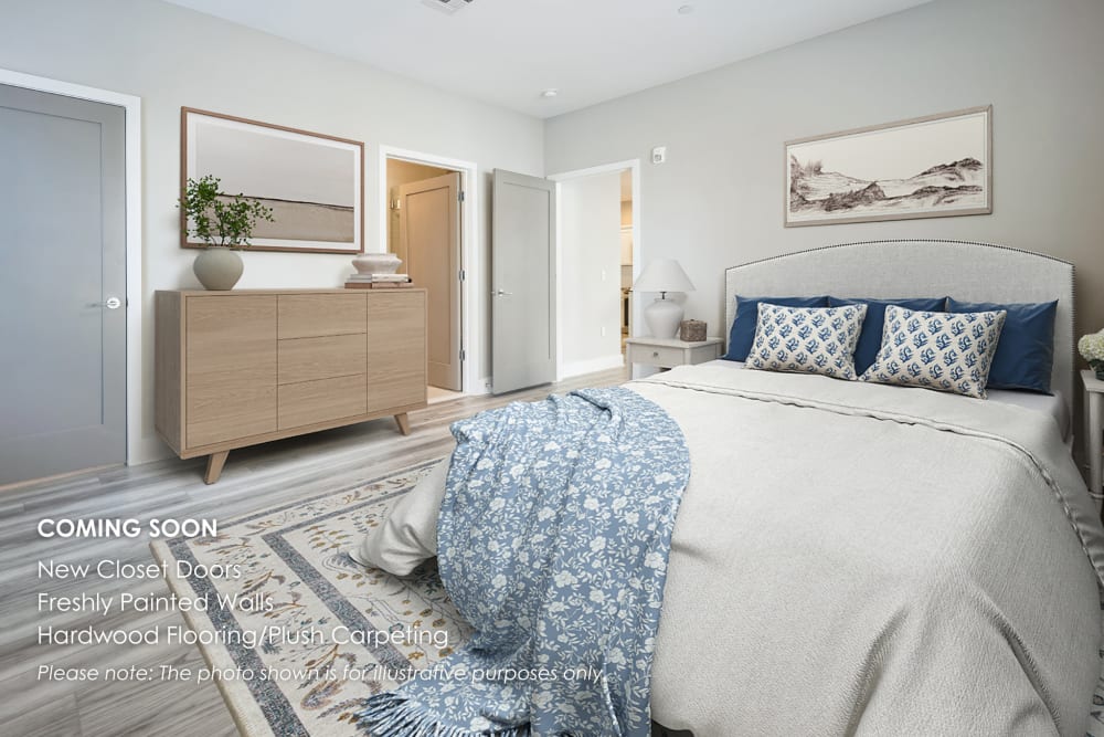 Freshly painted and spacious bedrooms coming soon to Riverbend at Wappingers Falls in Wappingers Falls, New York