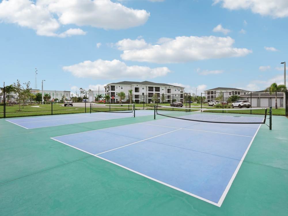 Pickle ball court at Charlotte Commons in Port Charlotte, Florida