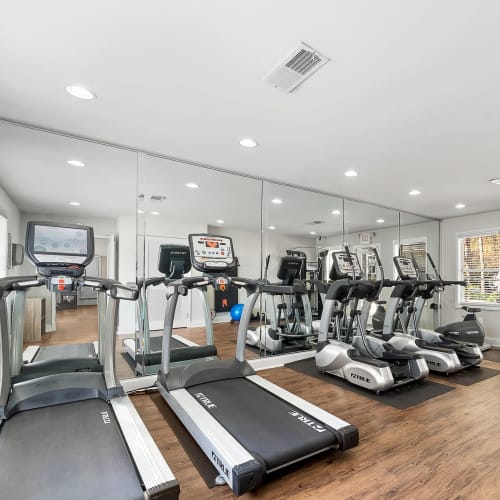 Rendering fitness center at The Greens at Cascade Apartment Homes in Atlanta, Georgia