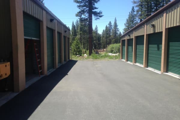 Drive-up units at Tahoe Vista self storage