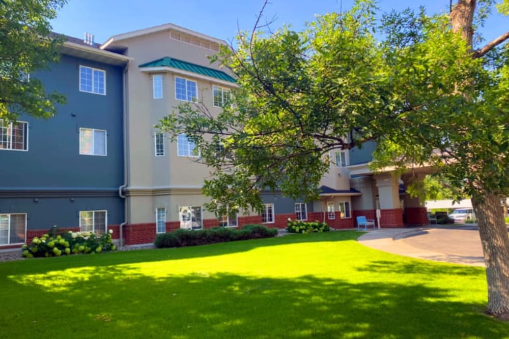 The lawn at The Iris Senior Living in Great Falls, Montana. 