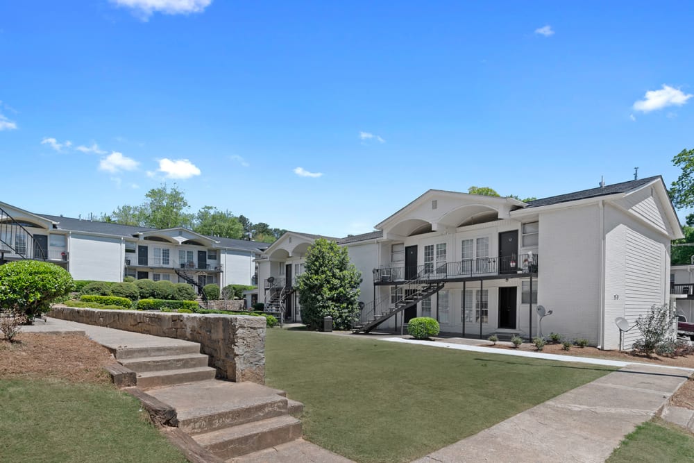 Apartment exterior at The Motif by Morningside in Atlanta, Georgia