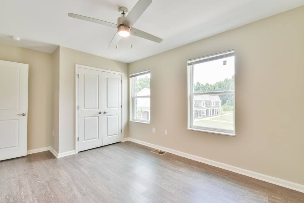 Bedroom with window at Canaan Crossing in Madison. GA