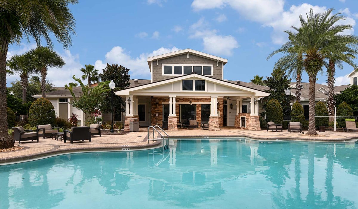 swimming pool and gazibo at Terraces at Town Center in Jacksonville, Florida