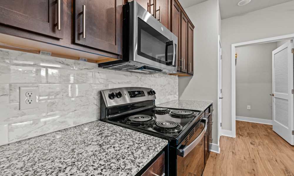 Granite countertops at Cedar Springs in Corsicana, Texas