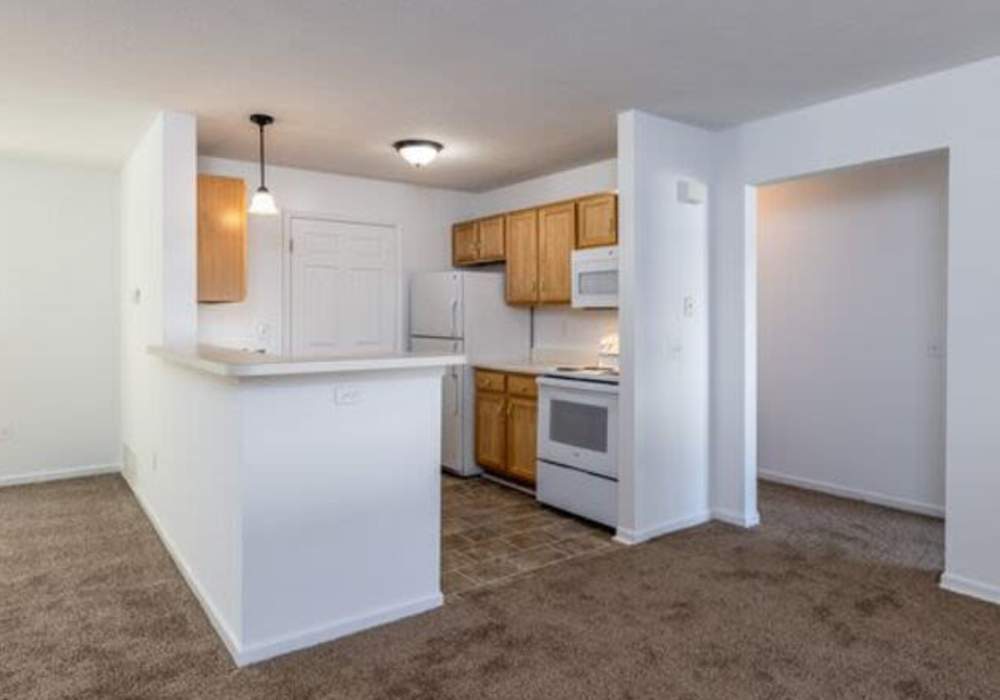 Vinyl flooring in a model apartment at Heritage Park Apartments & Townhomes in Webster, New York