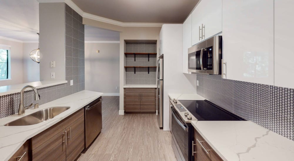 Kitchen at Town Center Apartments in Lafayette, California