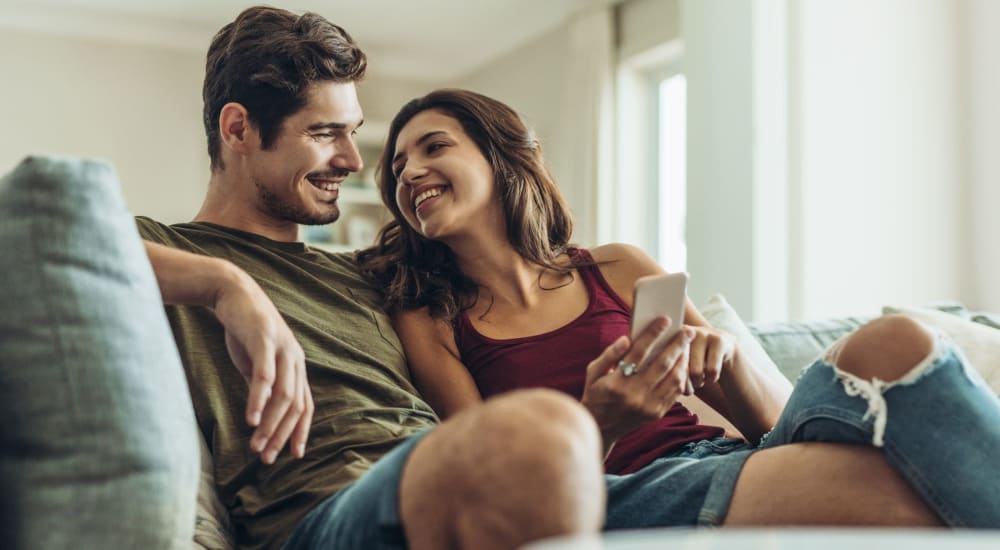 Residents enjoy their apartment at Lancaster Midtown in Lancaster, Ohio