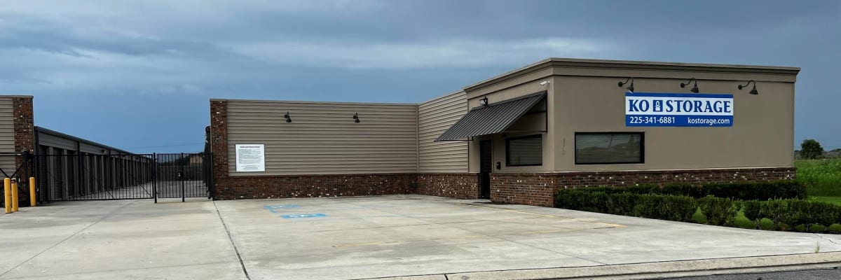 Unit sizes and prices at KO Storage in Addis, Louisiana