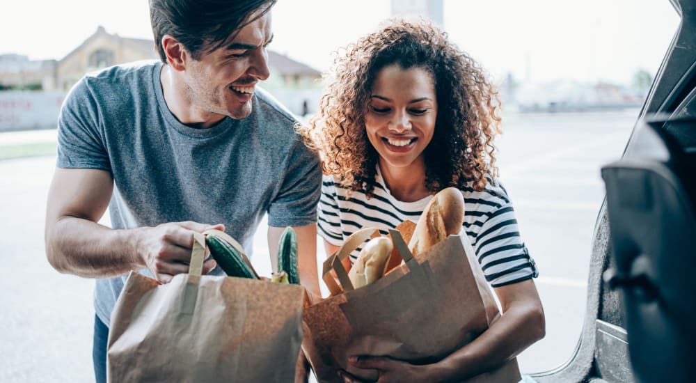 Residents shop for groceries near Glenwood Pointe in Twinsburg, Ohio