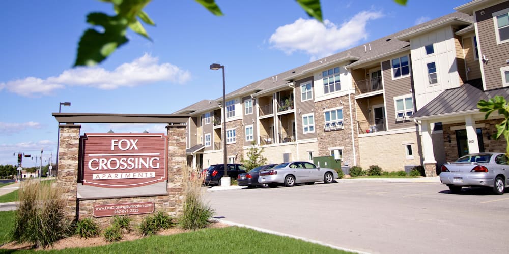 Charming community at Fox Crossing Apartments in Burlington, Wisconsin