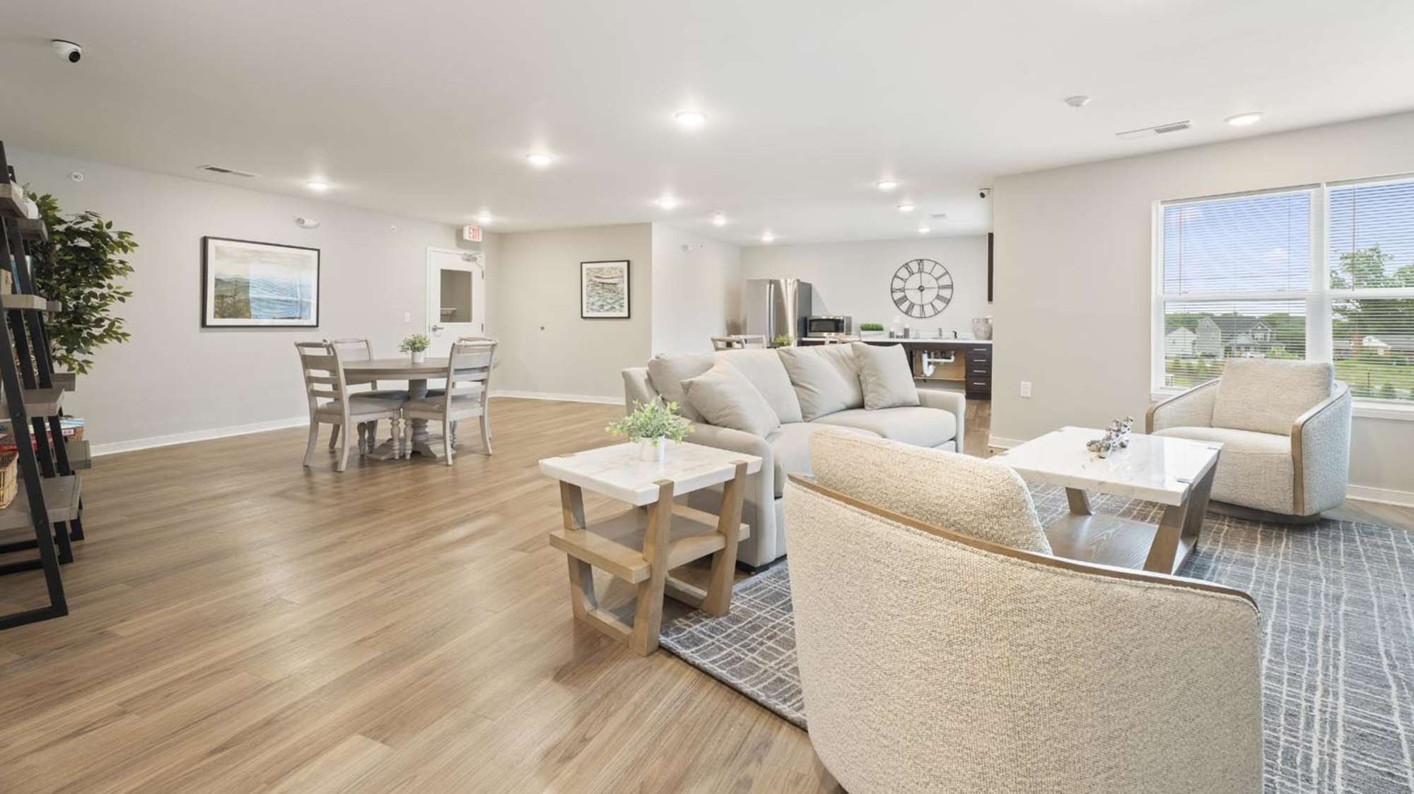 Community living room at Lambert Landing II in Chester, Virginia