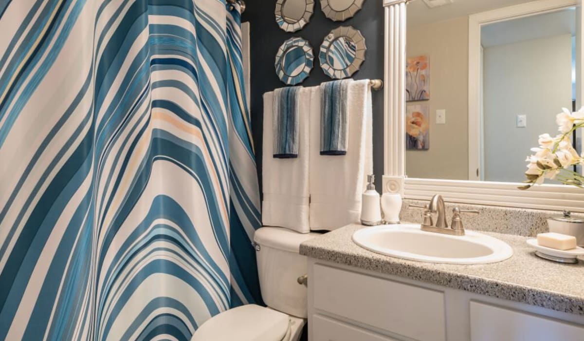 Bathroom with vanity unit at South Pointe in Dallas,Texas