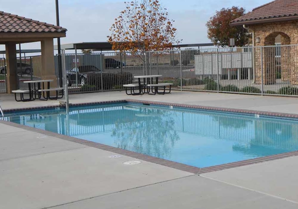 Swimming pool at Villa Escondido in Orange Cove, California