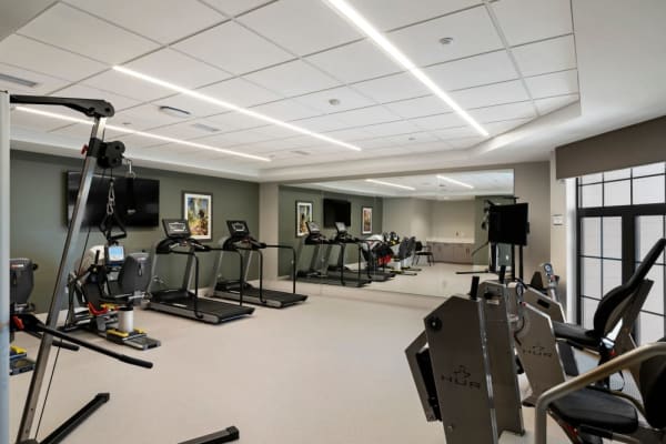 Fitness room at Anthology of Tuckahoe in Henrico, Virginia