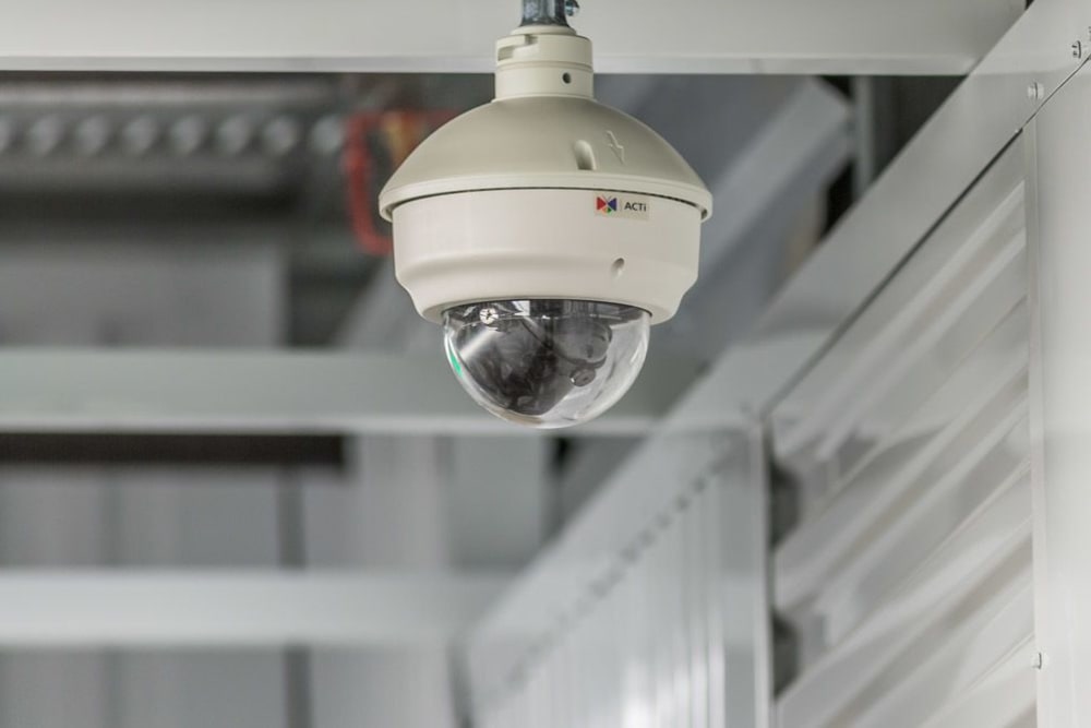Security camera at Redmond Ridge Self Storage in Redmond, Washington.