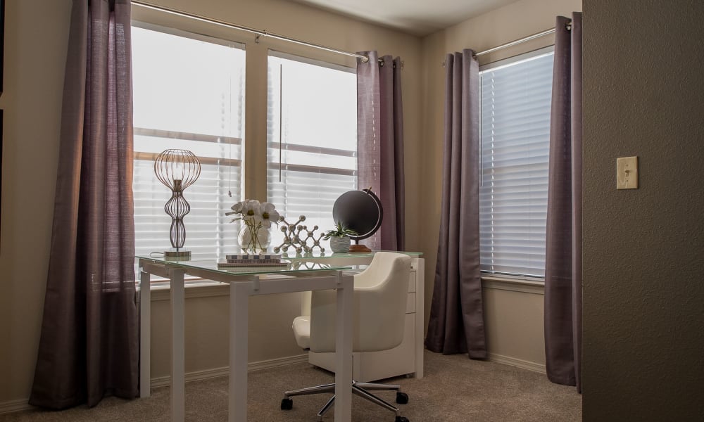 In-home office area at Watercress Apartments in Maize, Kansas